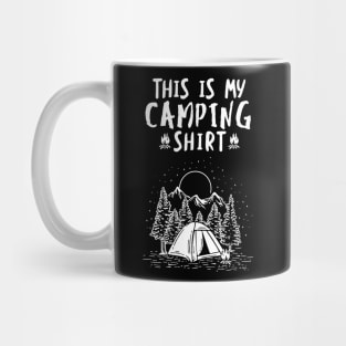 'This Is My Camping Shirt' Cool Camping Gift Mug